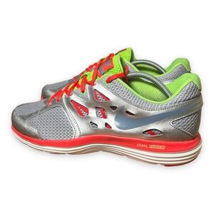 Nike Dual Fusion Lite Women's Size‎ 10 Silver Red Volt Running Shoes 599560-001